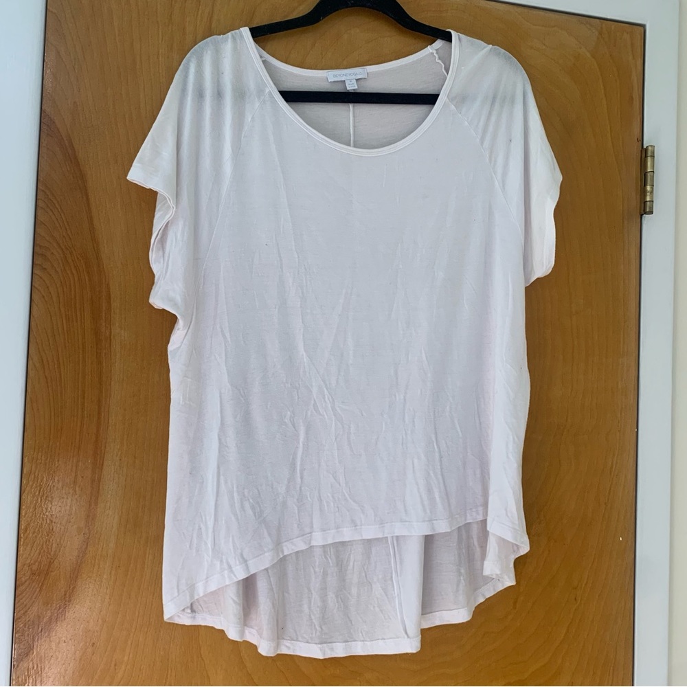 Beyond yoga featherweight white tee